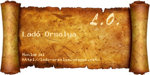 Ladó Orsolya névjegykártya