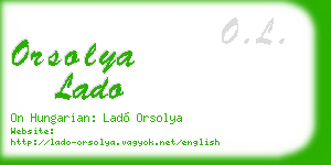 orsolya lado business card
