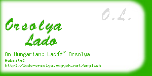 orsolya lado business card